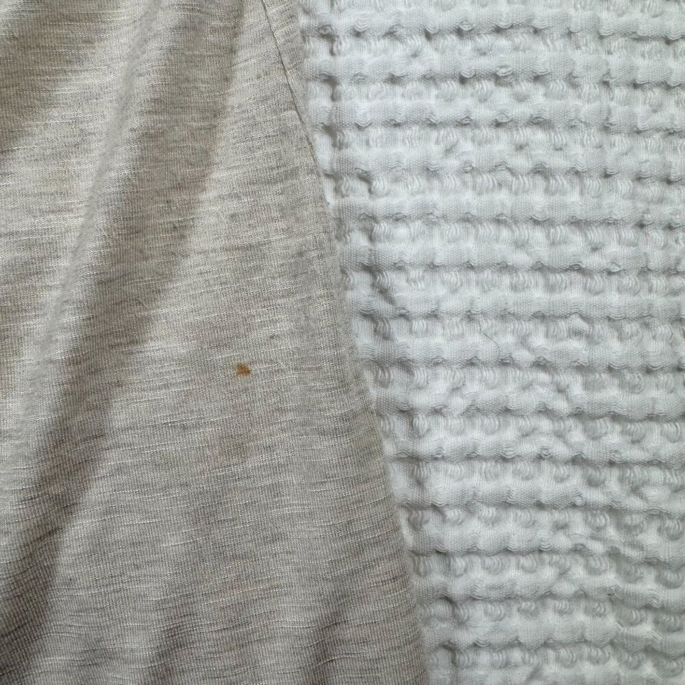 Anthropology 1.9 Womens Beige Long Sleeve Tunic Top With Ruffle Detail Size L - Picture 7 of 13
